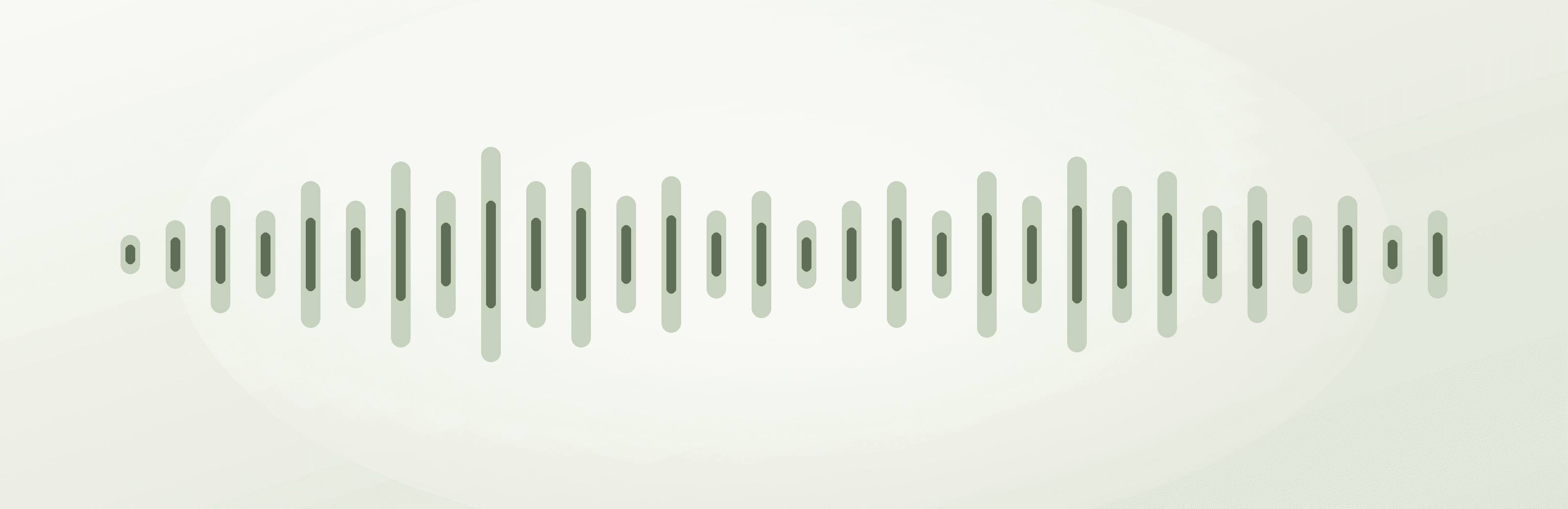 Illustration of an audio waveform — a saved recording of a loved one's voice