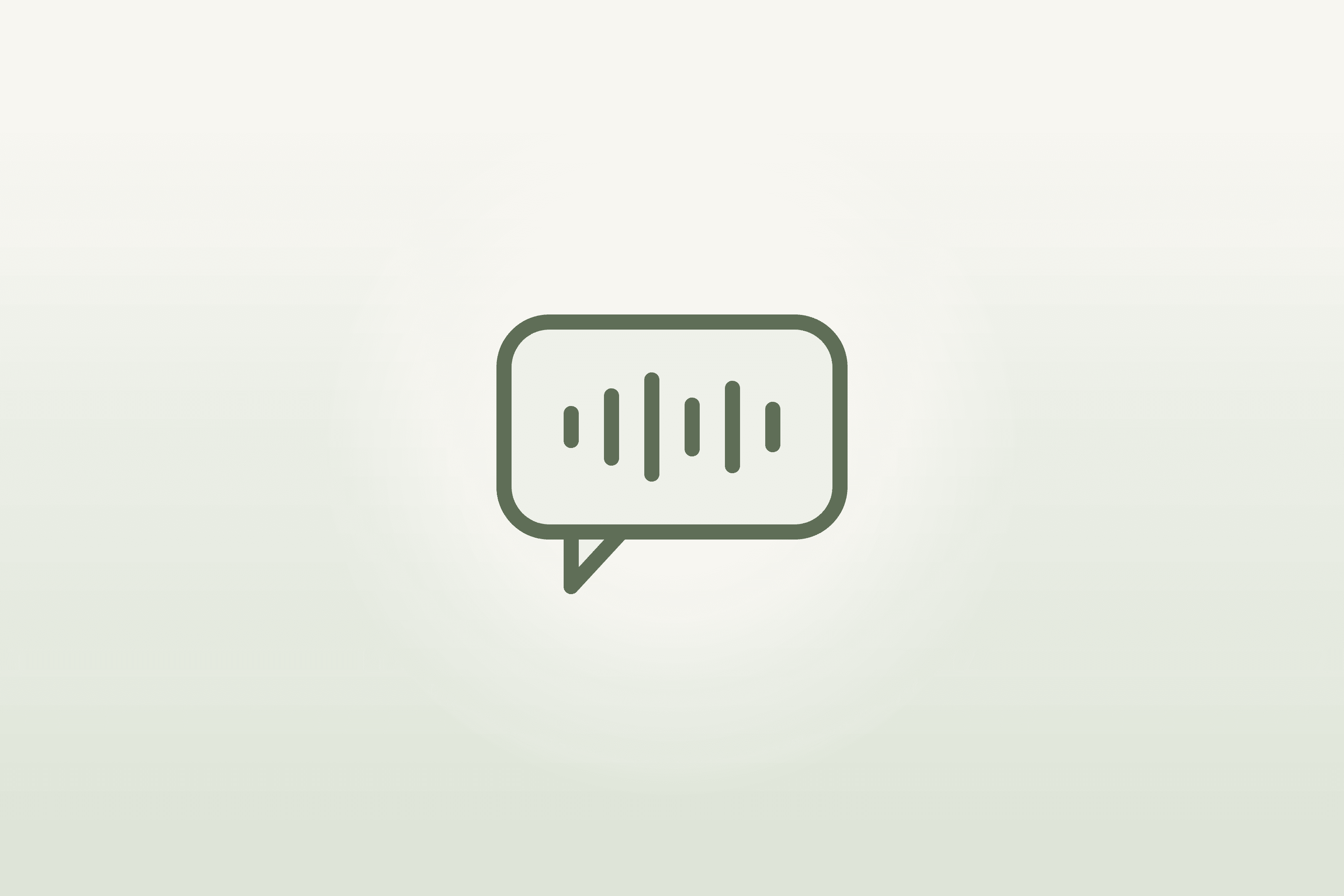 Illustration of a message bubble containing a voice-message waveform